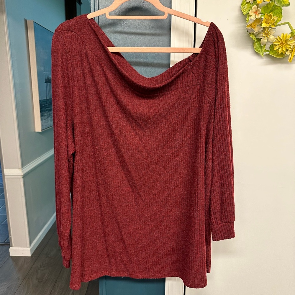 Stitch Fix brand rust/burgundy sweater size 2X
